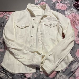 New white jean jacket